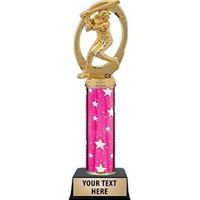 Crown Awards Softball Champ Female Trophies, Personalized Pink Softball Champ Female Trophy, Engraving Included Prime in Kuwait