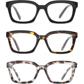 نظارات قراءة بنمط أوبرا للرجال والنساء، مربعة زرقاء اللون تحجب الضوء لقارئ الكمبيوتر in Kuwait