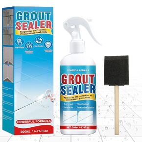 مانع تسرب الجص، مانع تسرب الجص المقاوم للماء لبلاط الدش، بخاخ مانع تسرب الجص والبلاط الشفاف، مانع تسرب الدش طويل الأمد للأرضيات والحمام والحجر والرخام والداخل والخارج (200 مل) in Kuwait