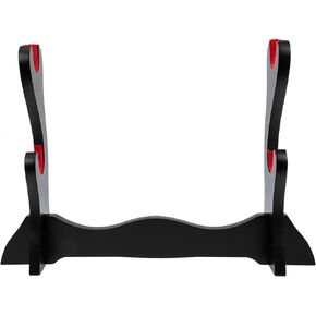 حامل عرض الفلوت المكتبي من SUPVOX، حامل منظم الفلوت الخشبي بطبقتين، حامل السيوف، رف تخزين لملحقات الآلات الموسيقية على الطاولة in Kuwait