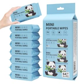 Mini Wipes Travel Size Wet Wipe 8 Pack Total 64 for woman(8 Count (Pack of 8)) in Saudi Arabia