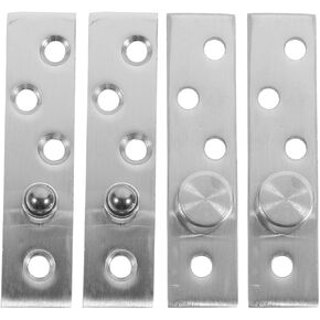 VALICLUD 2 أزواج من الفولاذ المقاوم للصدأ المتوسط ​​باللون الفضي المصقول 360 درجة مفصلات أبواب محورية دوارة مخفية - أجهزة عمود للأبواب الخشبية in Kuwait