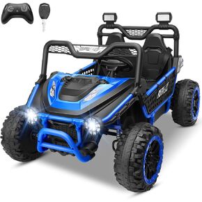 ألعاب ركوب بمقعدين من Hikole 24 فولت للأطفال الكبار مع جهاز تحكم عن بعد، تلفزيون UTV للطرق الوعرة يعمل ببطارية XL، مصابيح LED، إطار حديدي، 3 سرعات، تشغيل المفتاح، مقاعد أوسع 20 بوصة لـ 3-8 أولاد وبنات، أحمر in Kuwait