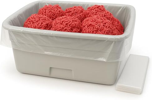 50 lb meat lug liners – 10 Pack 4 Mil Heavy Duty Meat Tub Liners, 24 x 16 x 23 Inch Bags for Meat Totes, Meat Processing Bags for Wild Game, Sausage Making, Home Butcher and Shop Use in Kuwait