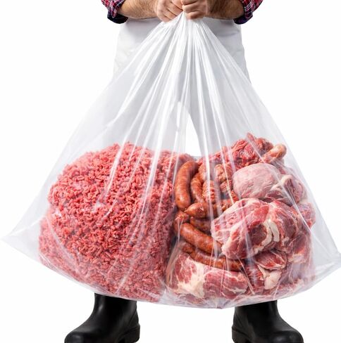 50 lb meat lug liners – 10 Pack 4 Mil Heavy Duty Meat Tub Liners, 24 x 16 x 23 Inch Bags for Meat Totes, Meat Processing Bags for Wild Game, Sausage Making, Home Butcher and Shop Use in Kuwait