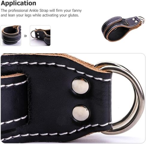 BESPORTBLE 2 قطعة من إبزيم الكاحل للياقة البدنية، مستلزمات اللياقة البدنية، حزام الكاحل، أشرطة تدريب الكاحل، أشرطة تثبيت مريحة للكاحل، أشرطة تدريب الكاحل، أشرطة الكاحل، مستلزمات التدريب الجلدية الرئيسية in Kuwait