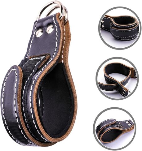 BESPORTBLE 2 قطعة من إبزيم الكاحل للياقة البدنية، مستلزمات اللياقة البدنية، حزام الكاحل، أشرطة تدريب الكاحل، أشرطة تثبيت مريحة للكاحل، أشرطة تدريب الكاحل، أشرطة الكاحل، مستلزمات التدريب الجلدية الرئيسية in Kuwait