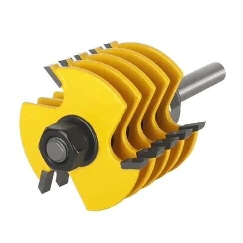 1piece Woodworking Milling Cutter, 3 Teeth 47.6MM Adjustable Finger Joint Router Bit End Mill(12.7mmx47.6mm) in Kuwait