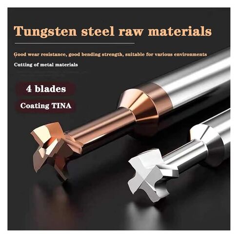 1PCS Tungsten Steel Carbide Aluminum T Slot Milling Cutter For Metal Router Bit T-Slot Outer Diameter 3mm-6mm Thickness 1.5-5mm(D 4mm,H 0.6mm) in Kuwait