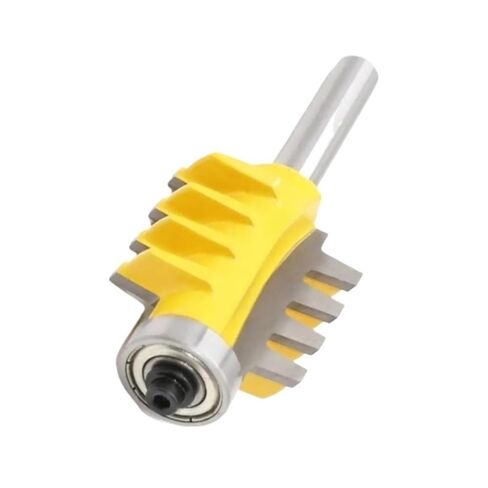 1piece Reversible Finger Joint Glue Router Bit, Cone Tenon Woodworking Milling Cutter for Power Tools(6.35mm) in Kuwait