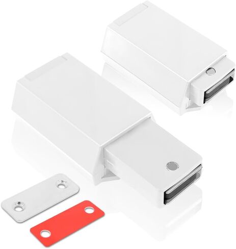 دفع شديد التحمل لفتح مزلاج الباب، 10 عبوات مزالج دفع مغناطيسية سوداء، أجهزة مزلاج دفع مخفية تعمل باللمس للدفع لفتح الخزانة، مقبض باب مغناطيسي لباب خزانة الملابس in Kuwait