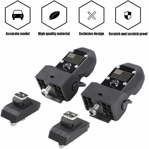 Pair of Locking Hood Latch Catch W/Lock Jlu 2pcs/Set for Jeep for Wrangler 2018-2023 Black TCZ12019123031 in Saudi Arabia