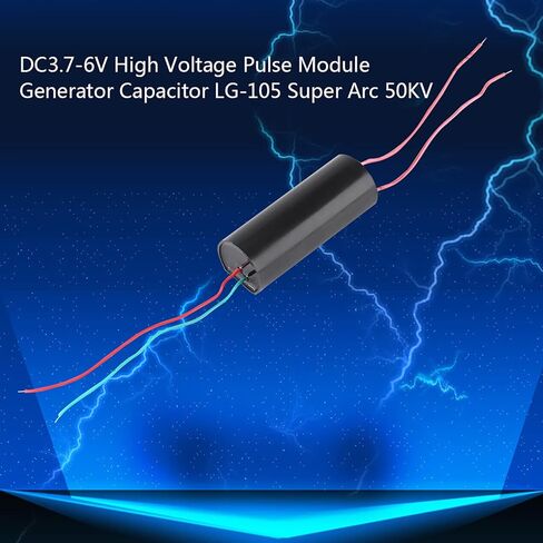 Eujgoov 3.7V-6V DC High Voltage Pulse Generator 50KV Arc Ignition Coil Module 0.5-1A Current 10-11cm Cable in Saudi Arabia