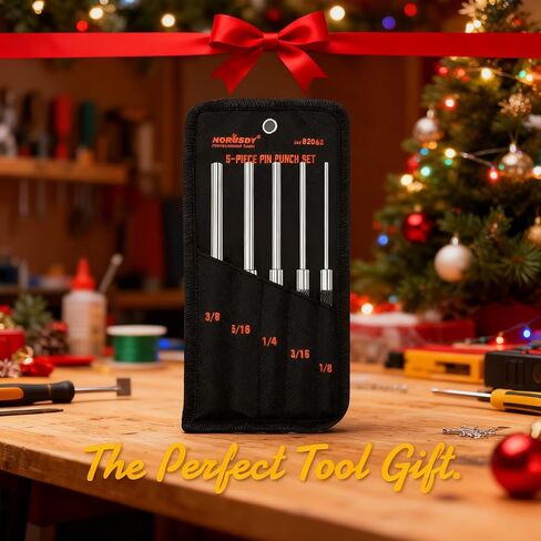 مجموعة خرامة دبوس دوارة مكونة من 5 قطع من HORUSDY، مجموعة أدوات ثقب دبوس من الفولاذ الكربوني 8 بوصة (1/8 بوصة إلى 3/8 بوصة) مع حقيبة تخزين لإصلاح الأسلحة والساعات والمجوهرات in Kuwait