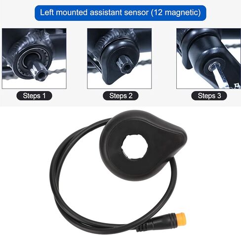 مستشعر الدراجة الكهربائية، 12 مغناطيسًا بدواسة مزدوجة للمساعدة المغناطيسية لأنظمة راكبي الدراجات في المناطق الحضرية in Kuwait