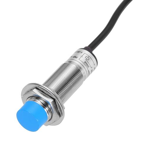 MECCANIXITY M18 مستشعر النهج مستشعر القرب الاستقرائي مفتاح NC عادة يغلق PNP 8 مم مسافة الكشف، DC 6-36V LJ18A3-8-Z/AY، 3.9 قدم، قطعة واحدة in Saudi Arabia