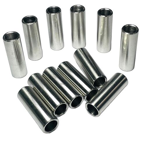 12pcs 3/8 ID x 1/2 OD x 1-1/2 Length Stainless Steel Spacer,Screw Standoff Bushing Plain Finish Round Metal Spacer for 3/8 Screws Bolts and Rods in Kuwait