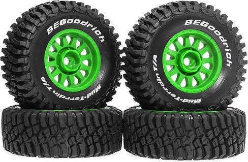 إطارات وعجلات شاحنة STMU RC (4 قطع) 12 مم سداسية لجميع التضاريس 70 مم/2.76 بوصة OD لـ Traxxas، ARRMA Mojave GROM، MJX Hyper Go 14301 14302 14303، Tamiya Kyosho HPI 1/14&1/18 مقياس على/الطرق الوعرة (أسود) in Kuwait