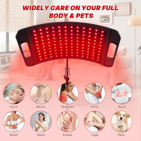 Red Light Therapy for Face and Body, 3-in-1 LED Red Infrared Light Therapy Lamp Panel 660nm / 850nm Wavelength with Adjustable Stand & Protective Goggles – Ideal Home Use Gift for Man, Women&Pet in Saudi Arabia