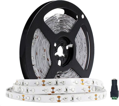5M/16.4ft SMD3528 300LEDs Near Infrared 850nm NIR Single Chip DC12V 24W Flexible IR LED Strips Light Non-Waterproof 8mm Wide 60LEDs/M 4.8W/M Light Strip in Saudi Arabia