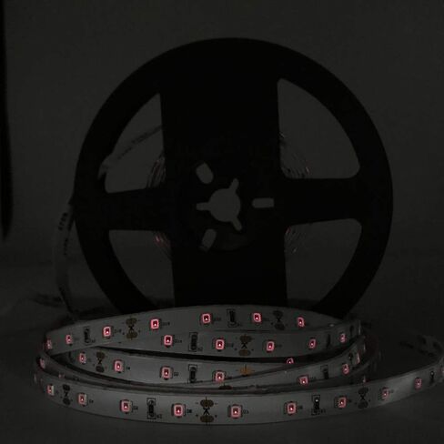 5M/16.4ft SMD3528 300LEDs Near Infrared 850nm NIR Single Chip DC12V 24W Flexible IR LED Strips Light Non-Waterproof 8mm Wide 60LEDs/M 4.8W/M Light Strip in Saudi Arabia