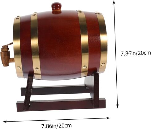 مجموعة واحدة من صنبور موزع النبيذ الخشبي من Cabilock وحامل خشبي لشيخوخة البيرة والنبيذ الأحمر وحاوية الويسكي العتيقة للحانات ومصانع النبيذ والاستخدام المنزلي in Kuwait