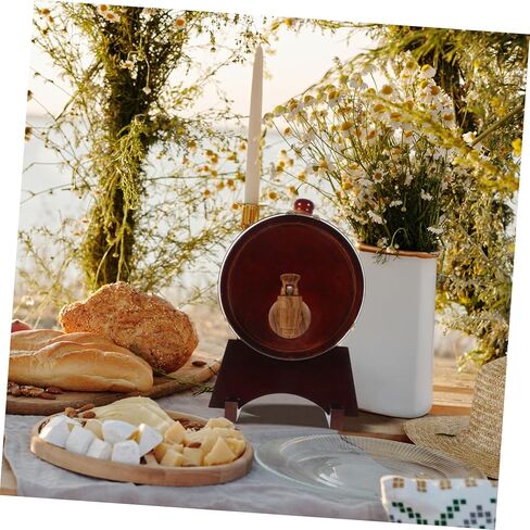 مجموعة واحدة من صنبور موزع النبيذ الخشبي من Cabilock وحامل خشبي لشيخوخة البيرة والنبيذ الأحمر وحاوية الويسكي العتيقة للحانات ومصانع النبيذ والاستخدام المنزلي in Kuwait