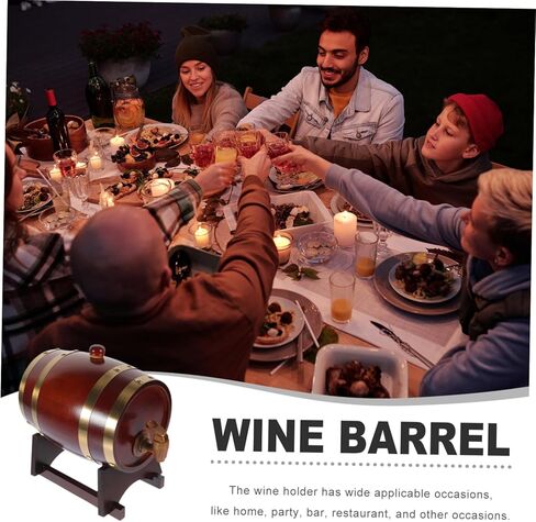 مجموعة واحدة من صنبور موزع النبيذ الخشبي من Cabilock وحامل خشبي لشيخوخة البيرة والنبيذ الأحمر وحاوية الويسكي العتيقة للحانات ومصانع النبيذ والاستخدام المنزلي in Kuwait