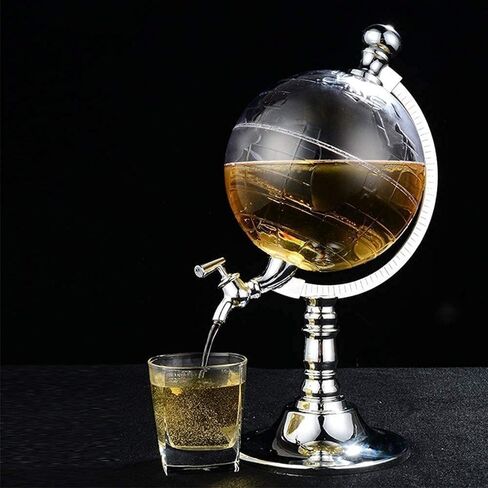 1L Mini Ball Beer Tower Dispenser with Faucet, Clear Beverage Dispenser for Home, Bar, Party, Gameday in Saudi Arabia