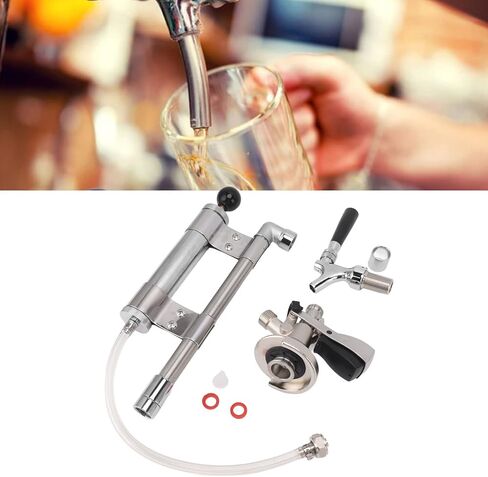 8in Stainless Steel Beer Hand Pump for Indoor Outdoor Picnic Party Camping in Saudi Arabia