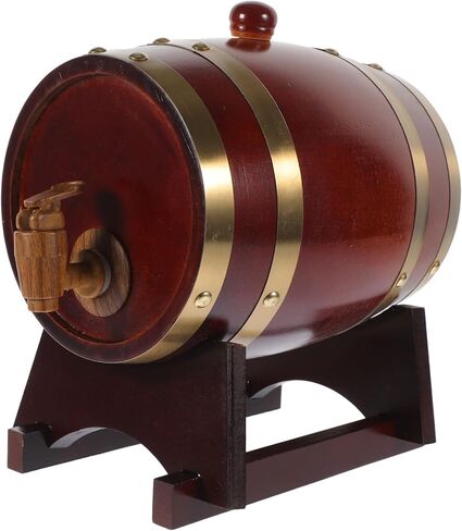 أسطوانة تخزين النبيذ الخشبية من Cabilock للرجال، ديكور بار برميل التخمير الحرفي in Kuwait