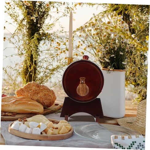 أسطوانة تخزين النبيذ الخشبية من Cabilock للرجال، ديكور بار برميل التخمير الحرفي in Kuwait