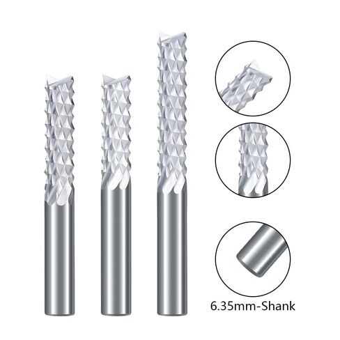 1 قطعة PCB قاطعة المطحنة 6.35 مللي متر عرقوب ماكينة بتحكم رقمي بالكمبيوتر قاطعة المطحنة كربيد Endmills مطحنة نهاية الذرة للخشب البلاستيك النقش سكين ملف دوار القاطع in Kuwait