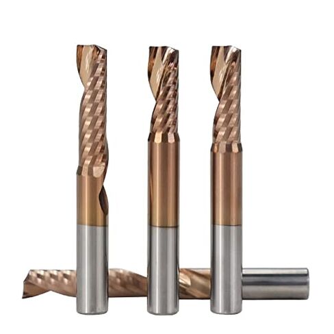 1 قطعة دوامة حتى قطع نهاية المطاحن 4 مللي متر 6 مللي متر 8 مللي متر عرقوب الألومنيوم قطع نهاية مطحنة واحدة الناي CNC راوتر بت كربيد قاطعة المطحنة in Kuwait