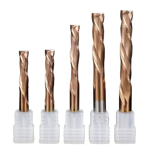 1pcs 2 Flutes Carbide CNC End Mill Up Down Cutter 3.175/4 /5/6 /8 /10mm Shank CNC Router Bit TiCN Coated Compression Milling Cutter in Saudi Arabia