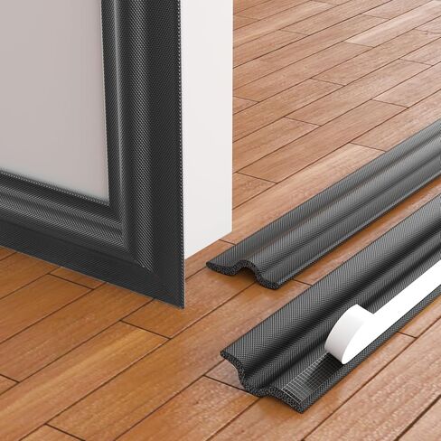 118 Inch Foam Door Weather Stripping Window Seal Strip for Door Gap Filler Bottom Side,Adhesive Weather Strip for Door Frame Seal Tape,Soundproofing Window Insulation Door Draft Stopper Gap Seal,White in Saudi Arabia