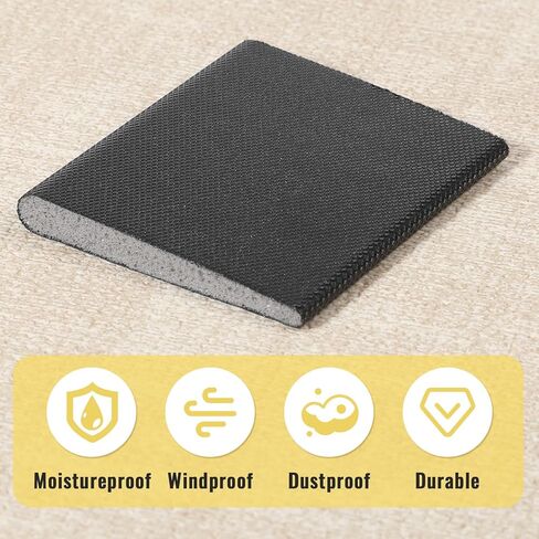 20 Pcs Door Corner Seals, Door Weather Stripping Doors Seal Strip Wedge Draft Plugs, Stripping Draft Stopper for Weather Protection Isolation of Noise in Saudi Arabia