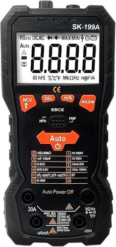 مولد الإشارة الحالية التلقائي الرقمي الذكي السيارات المدى مكثف اختبار الجهد الكهربائي NCV تردد درجة الحرارة مصباح يدوي in Kuwait