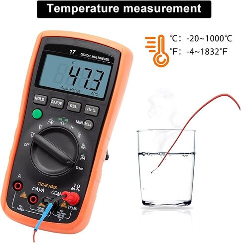 Current Signal Generator Digital Multimeter 4000 Counts Smart Multimetro Tester Ohm Capacitance Voltage Meter in Kuwait