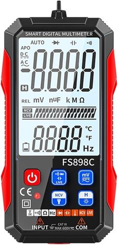 Current Signal Generator Multimeter LED NCV Direct Current AC Voltage Resistance Diode Capacitance Continuity Frequency Temperature in Kuwait