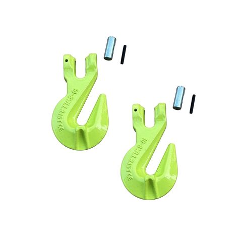 Clevis انتزاع السنانير 6944 رطل سلسلة هوك الثقيلة لشاحنة مقطورة سلسلة مزورة سبائك الصلب سلسلة هوك للنقل 【2Pack】 in Kuwait