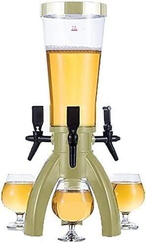 TIST Beer Drinks Dispenser Beer Dispenser, Beer Bucket Beer Dispenser, with Beer Dispenser Kit, with Beverage Dispenser Bar Club Party Accessories Home Bar Cask Ale Dispenser(Gold) in Saudi Arabia