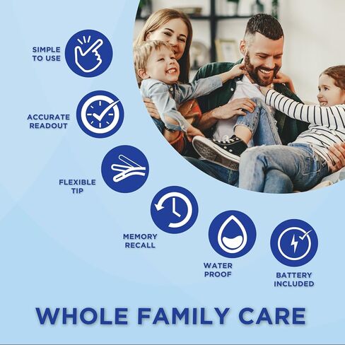 ميزان الحرارة الرقمي للرعاية الصحية من Veridian | قراءة مدتها 10 ثوانٍ | أوضاع درجة الحرارة F C| نصيحة مرنة | صحية ومقاومة للماء وسهلة التنظيف | حقيبة للتخزين + تعليمات متضمنة in Kuwait