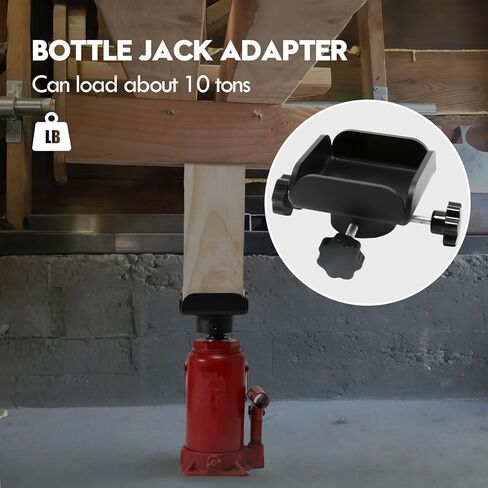 Bottle Mail Adapter for 4x4 Wood Beams,Universal Steel Bracket Adapter with Centering Pin, Fits Most Bottles,Safety Lift Support for Carpenter, Construction in Kuwait