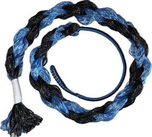 EPT الثور الحبال الكبار السرج برونز رين اضافية لينة الحبل الأزرق والأسود على الأسود والأزرق بولي 6' in Kuwait