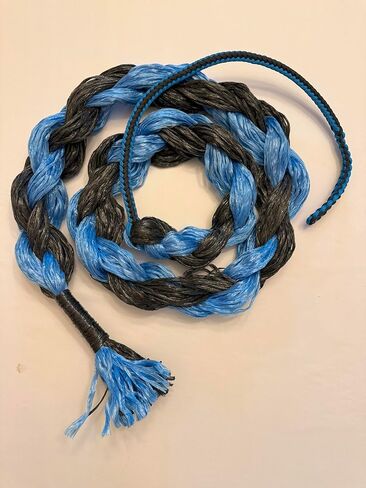 EPT الثور الحبال الكبار السرج برونز رين اضافية لينة الحبل الأزرق والأسود على الأسود والأزرق بولي 6' in Kuwait