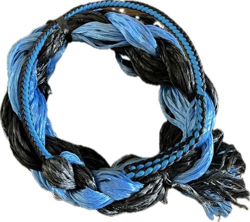 EPT الثور الحبال الكبار السرج برونز رين اضافية لينة الحبل الأزرق والأسود على الأسود والأزرق بولي 6' in Kuwait