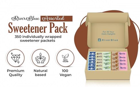 هدية مثالية - عبوات السكر والمحليات المتنوعة للاستخدام المنزلي والمكتب والسفر وخدمات الطعام - 350 عبوة in Kuwait