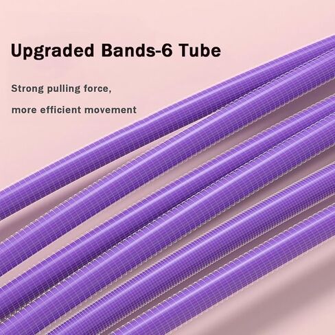 Upgraded Pedal Resistance Band with Handle, Tube Pedal Resistance Device with Thickened 6 Tension Ropes, Soft Durable Fashion Puller Exercise for Abdomen, Waist, Arm, Leg, Core/ABS in Saudi Arabia