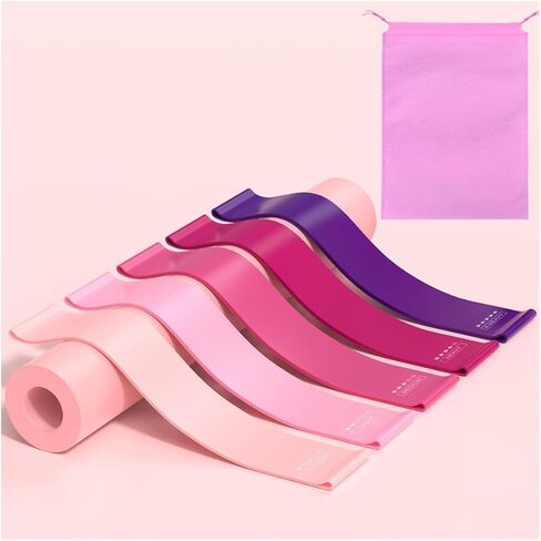 Resistance Bands for Working Out, Elastic Exercice Loop Bands for Physical Therapy, Yoga Starter Set of Stretch Bands for Booty Legs, Pilates Flexbands in Saudi Arabia
